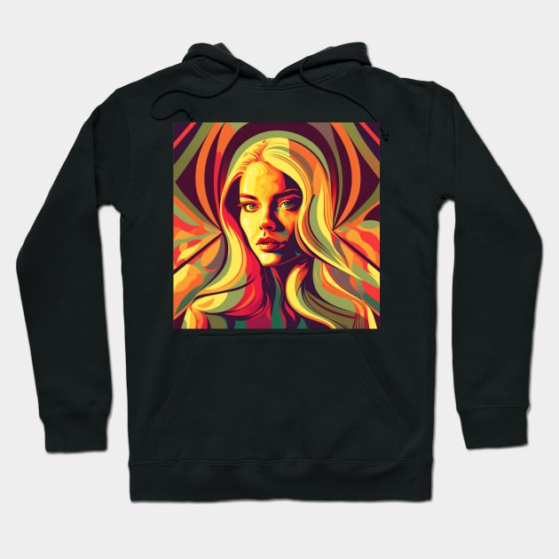 Psychedelic Girl Hoodie by n23tees